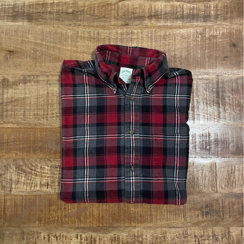 Brooks Brothers Milano Plaid Button Down Shirt